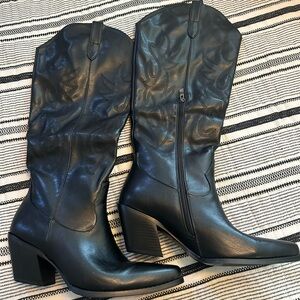 Never worn wide calf cowboy boots